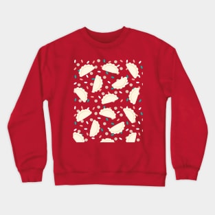 Pierogi Pattern Crewneck Sweatshirt